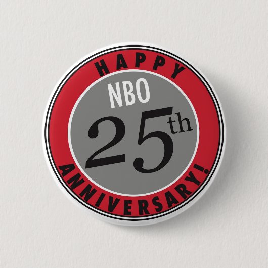 NBO 25e Jubileum Button (Voorkant)