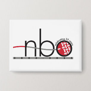 NBO 25e Jubileum Vierkante Button