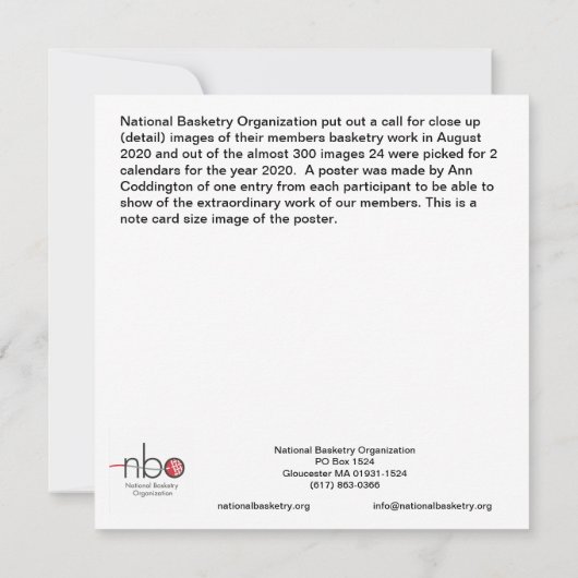 NBO Getting Close Square Note Card Notitiekaartje (Achterkant)