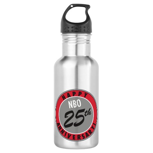 NBO's 25e Jubileum waterfles (Voorkant)
