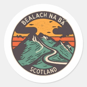 NC500 SCHOTLAND NOORDKUST 500 RONDE STICKER