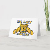 NC A&T Aggies Aggie Bulldog | Kaart (Voorkant)