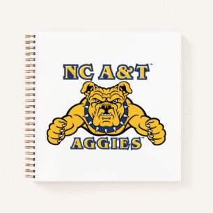 NC A&T Aggies Aggie Bulldog   Notitieboek