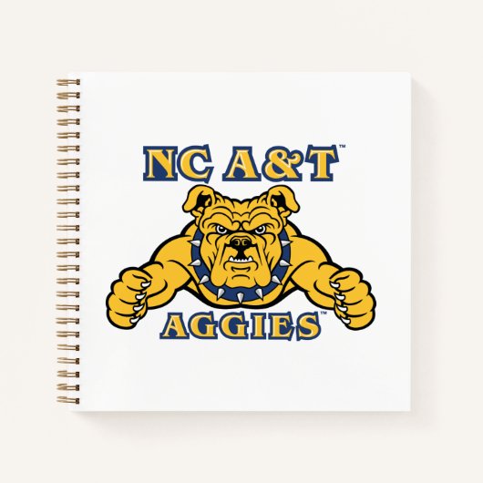 NC A&T Aggies Aggie Bulldog | Notitieboek (Voorkant)