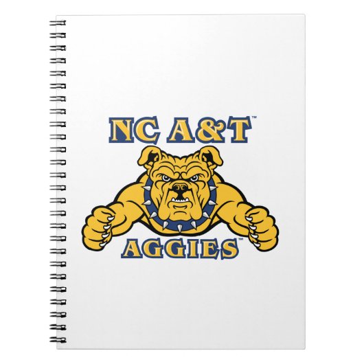 NC A&T Aggies Aggie Bulldog | Notitieboek (Voorkant)