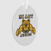 NC A&T Aggies Aggie Bulldog | Ornament (voorkant)