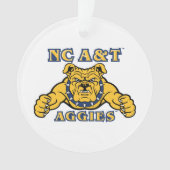 NC A&T Aggies Aggie Bulldog | Ornament (voorkant)