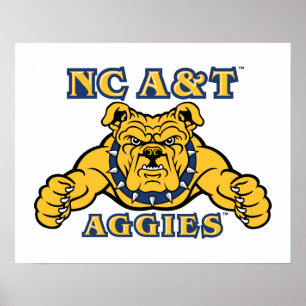 NC A&T Aggies Aggie Bulldog Poster