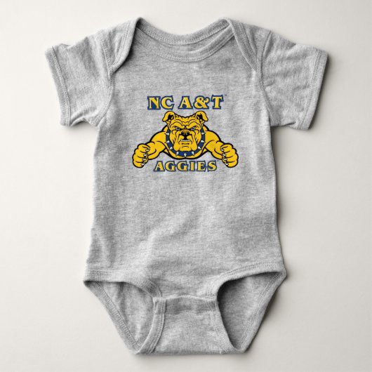 NC A&T Aggies Aggie Bulldog | Romper (Voorkant)