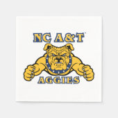 NC A&T Aggies Aggie Bulldog | Servet (Voorkant)
