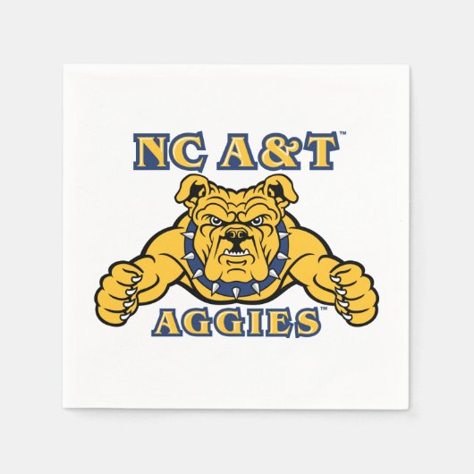 NC A&T Aggies Aggie Bulldog | Servet (Voorkant)
