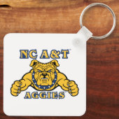 NC A&T Aggies Aggie Bulldog | Sleutelhanger (Achterkant)