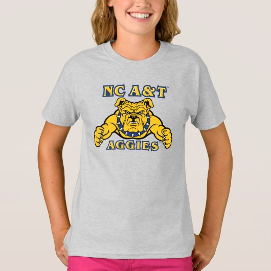 NC A&T Aggies Aggie Bulldog | T-shirt (Voorkant)