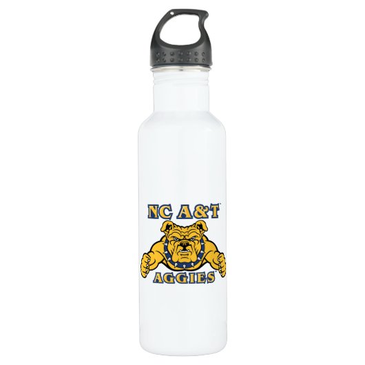 NC A&T Aggies Aggie Bulldog | Waterfles (Voorkant)