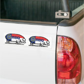 NC BBQ-bumpersticker Bumpersticker (Op Truck)