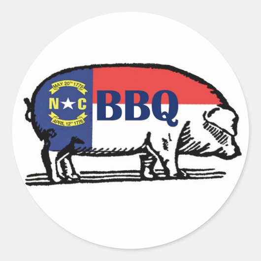 NC BBQ STICKER (Voorkant)