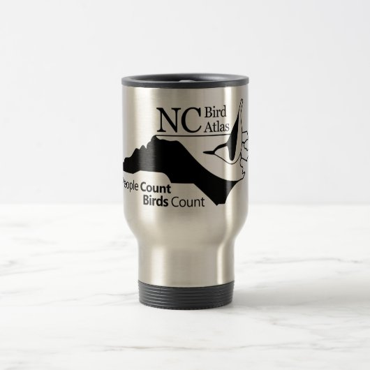NC Bird Atlas Travel Mug, 15 oz Reisbeker (Center)