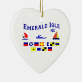 NC Emerald Isle SIG FL Keramisch Ornament (Rechts)