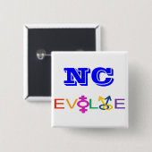NC Evolve Vierkante Button 5,1 Cm (Voorkant /achterkant)