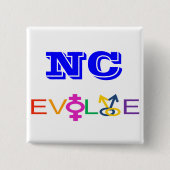 NC Evolve Vierkante Button 5,1 Cm (Voorkant)
