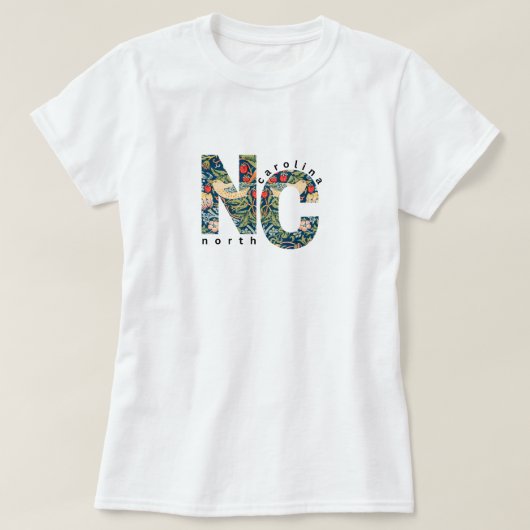 NC North Carolina Basic T-shirt (Design voorkant)