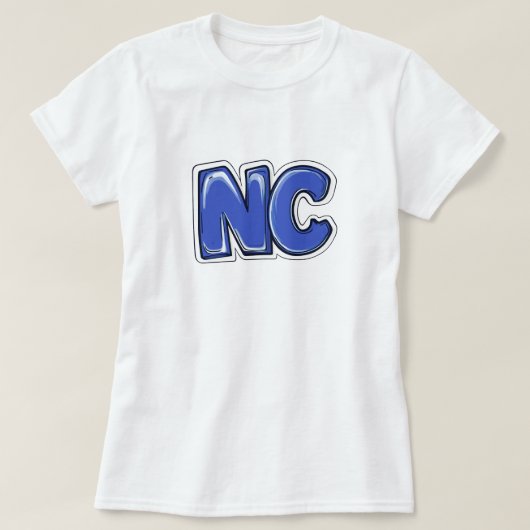 NC North Carolina T-shirt (Design voorkant)
