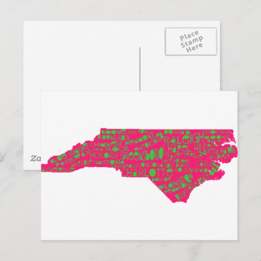 NC-steden Briefkaart (Voorkant / Achterkant)