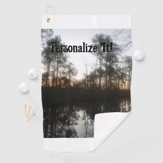 NC Sunrise Rustiek Landschap Golfhanddoek (Insitu)