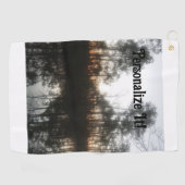 NC Sunrise Rustiek Landschap Golfhanddoek (Horizontaal)