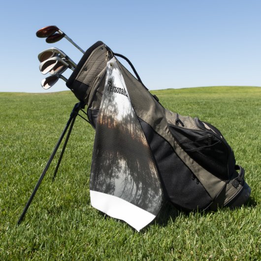 NC Sunrise Rustiek Landschap Golfhanddoek (Groen)