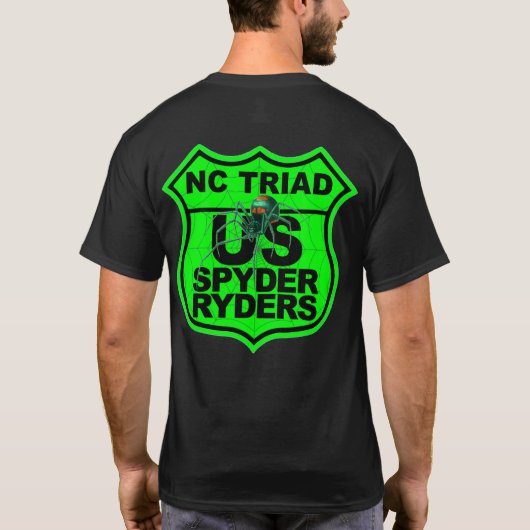 NC Triad Chapter - Logo 2-Sided Green T-shirt (Achterkant)