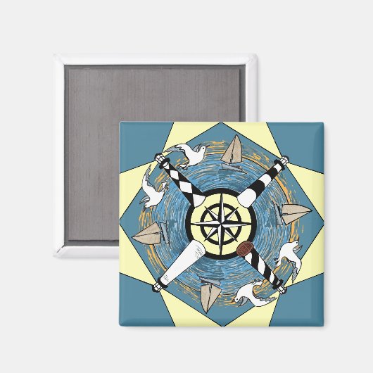 NC Vuurtorens - magneet (Voorkant / Achterkant)