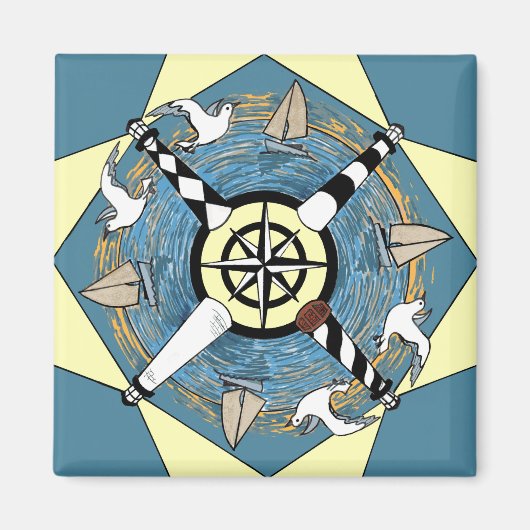 NC Vuurtorens - magneet (Voorkant)