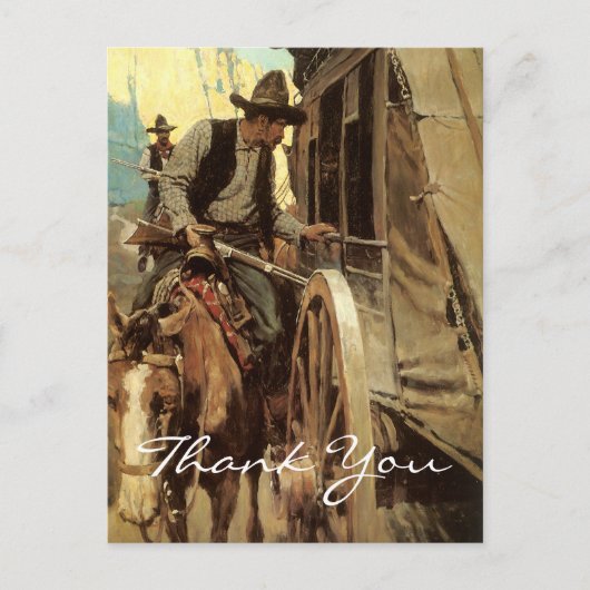 NC Wyeth Cowboy Briefkaart (Voorkant)