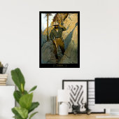 NC Wyeth Historical Painting "The Sheriff" Poster (Thuiskantoor)