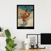NC Wyeth historisch schilderij "De rodeo" Poster (Thuiskantoor)
