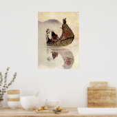NC Wyeth historisch schilderij Hiawatha Poster (Keuken)