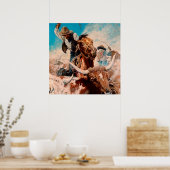 NC Wyeth Painting "Cutting Out" Poster (Keuken)