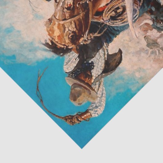 NC Wyeth Painting "Cutting Out" Tissuepapier (Detail)