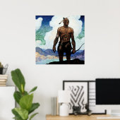 NC Wyeth Painting "Last of the Mohicans" Poster (Thuiskantoor)