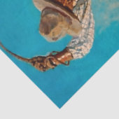 NC Wyeth Schilderij “Cutting Out” Tissuepapier (Detail)