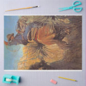 NC Wyeth schilderij "Horse joing from slang" Tissuepapier (Craft)