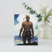 NC Wyeth-schilderij “Last of the Mohicans” Briefkaart (Staand voorkant)