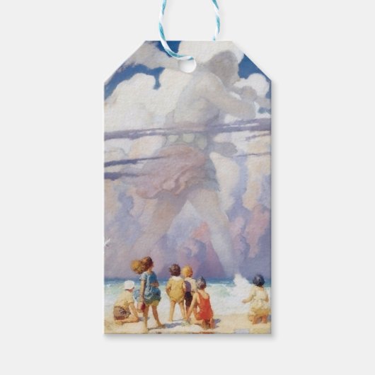 NC Wyeth The Giant Artwork Beach Coastal Cadeaulabel (Voorkant)