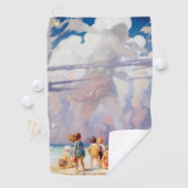 NC Wyeth The Giant Artwork Beach Coastal Golfhanddoek (Insitu)