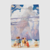NC Wyeth The Giant Artwork Beach Coastal Golfhanddoek (Voorkant)