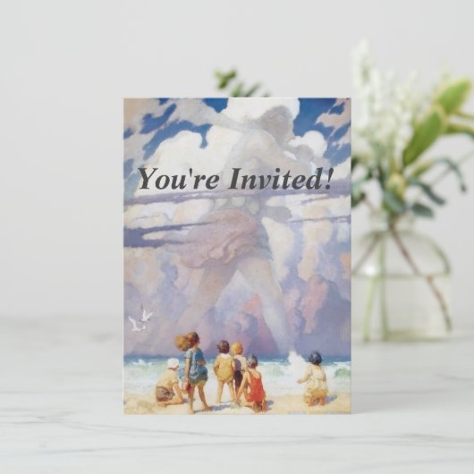 NC Wyeth The Giant Artwork Beach Coastal Kaart (Staand voorkant)