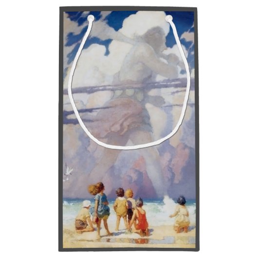 NC Wyeth The Giant Artwork Beach Coastal Klein Cadeauzakje (Achterkant)
