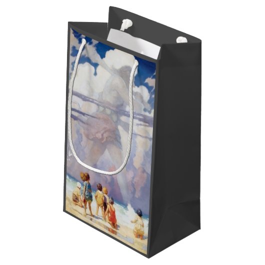 NC Wyeth The Giant Artwork Beach Coastal Klein Cadeauzakje (Achterkant Gekanteld)