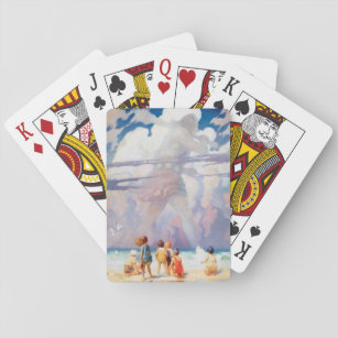 NC Wyeth The Giant Artwork Beach Coastal Pokerkaarten